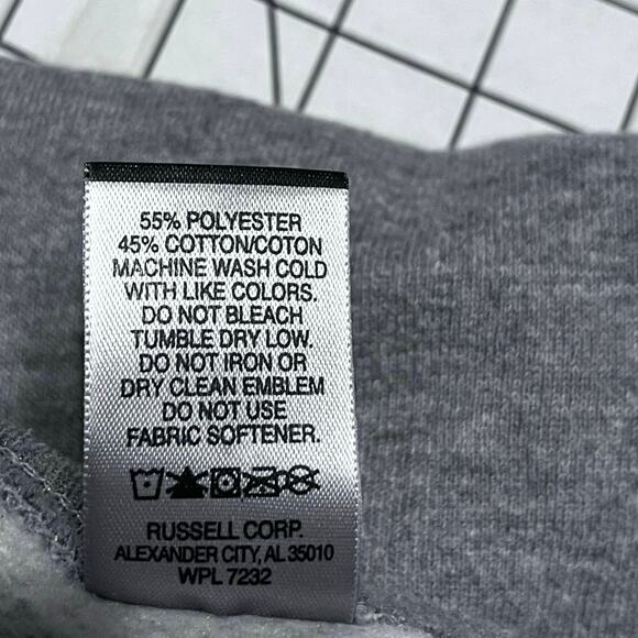 Vintage Western University Stitched Gray Red Sweatshirt Size L - Picture 7 of 7